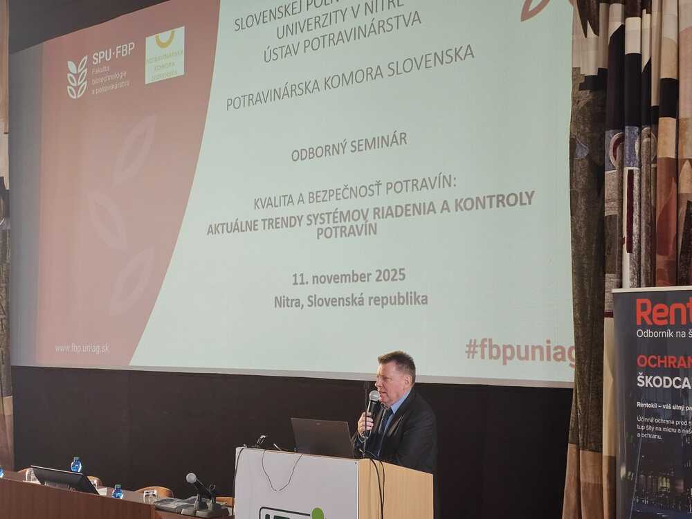 Seminár Aktuálne trendy systémov riadenia a kontroly potravín