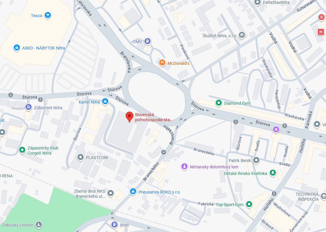 Google mapa - knižnica